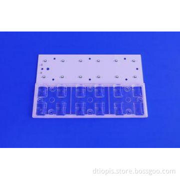 12W CREE Led Array Lens Transparent PMMA 93% Transmittance